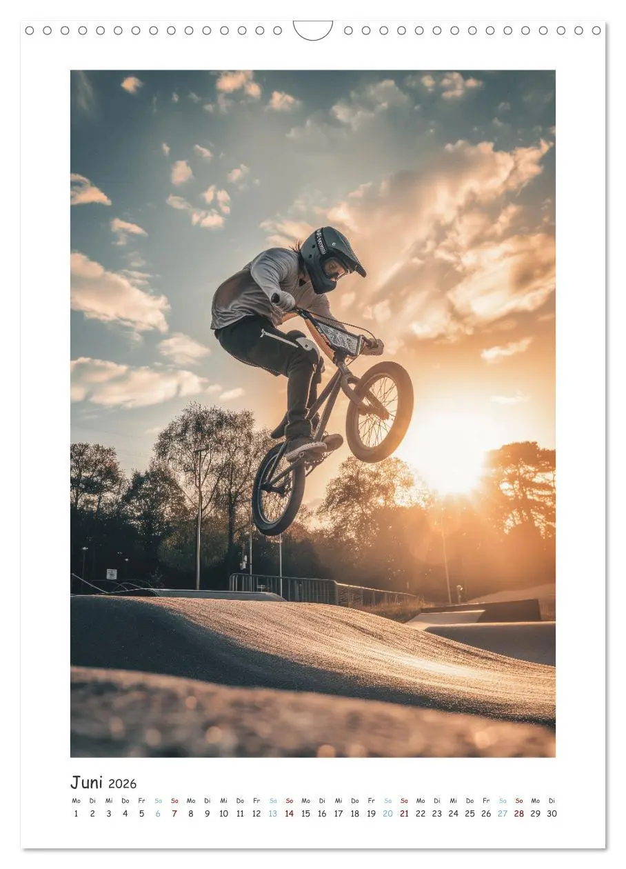 Bild: 9783516281644 | BMX Action (Wandkalender 2026 DIN A3 hoch), CALVENDO Monatskalender