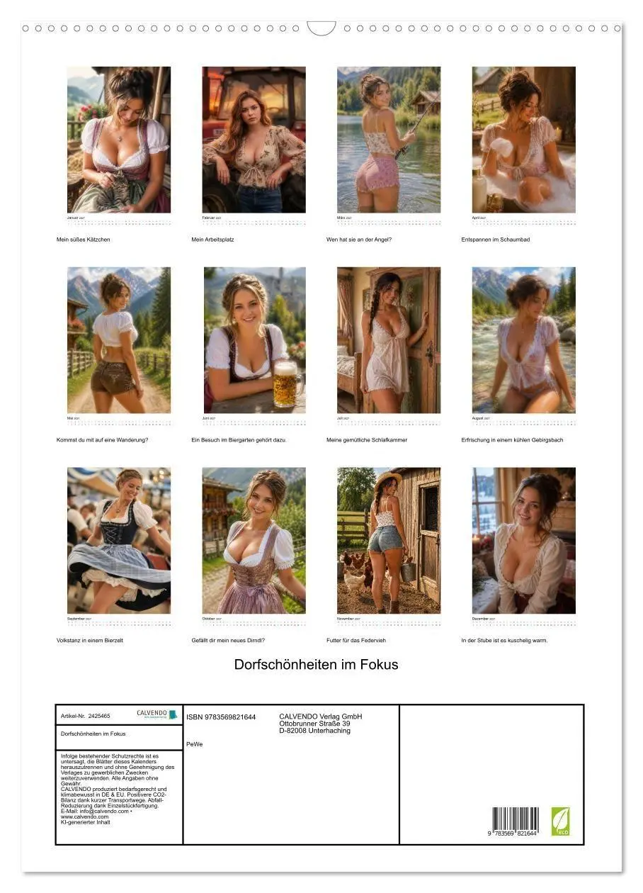 Bild: 9783569821644 | Dorfschönheiten im Fokus (Wandkalender 2027 DIN A2 hoch), CALVENDO...