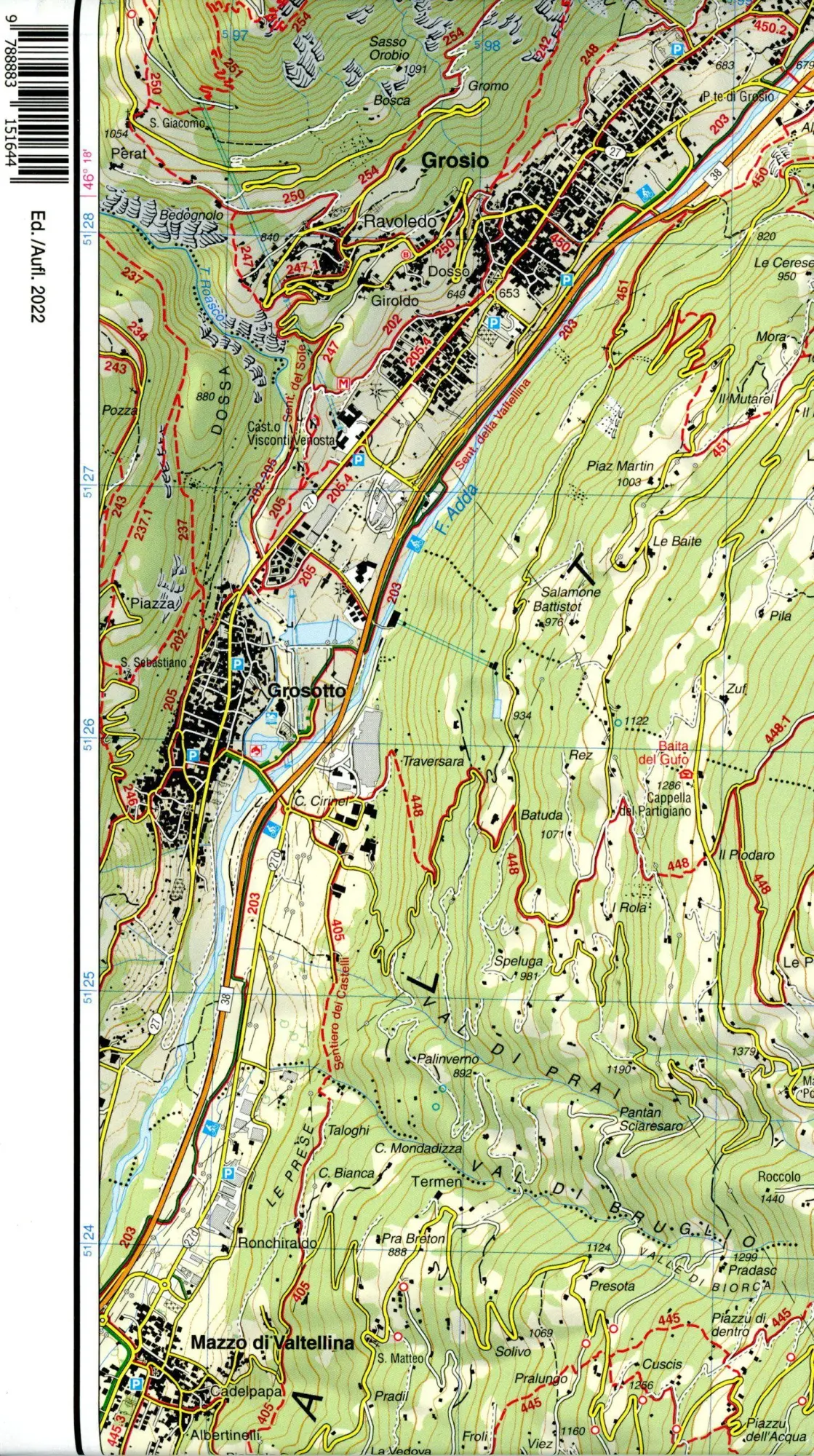 Bild: 9788883151644 | Alta Val Camonica - Edolo - Adamello 1:25. 000 | (Land-)Karte | 2022