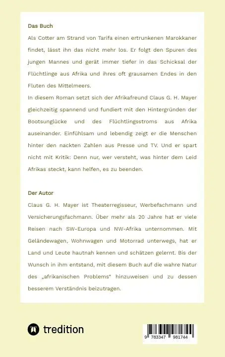 Rückseite: 9783347981744 | Tanger Transit | Ein Fluchtversuch | Claus G. H. Mayer | Taschenbuch