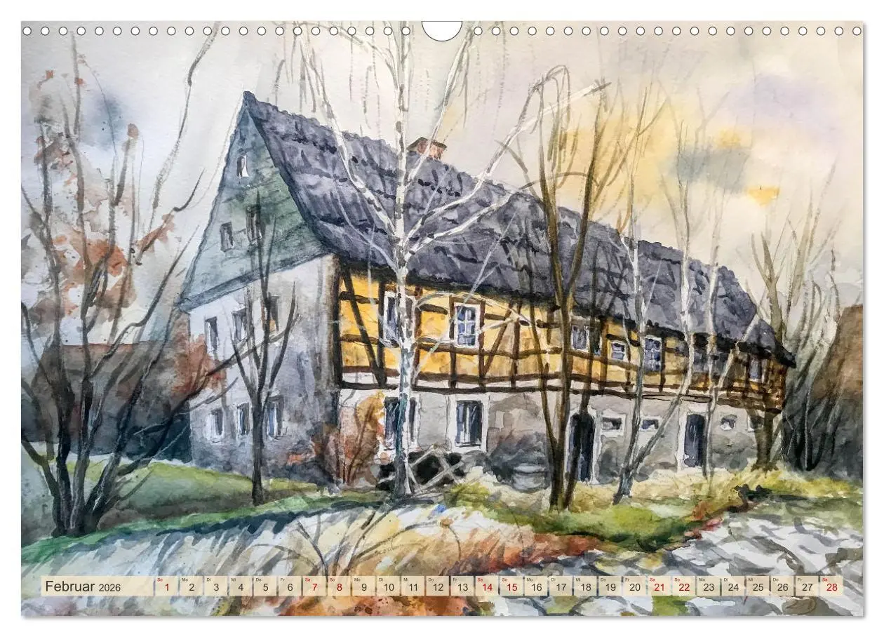 Bild: 9783457321744 | Dresden und das Elbtal - Ein Aquarellkalender von Claudia Pinkau...