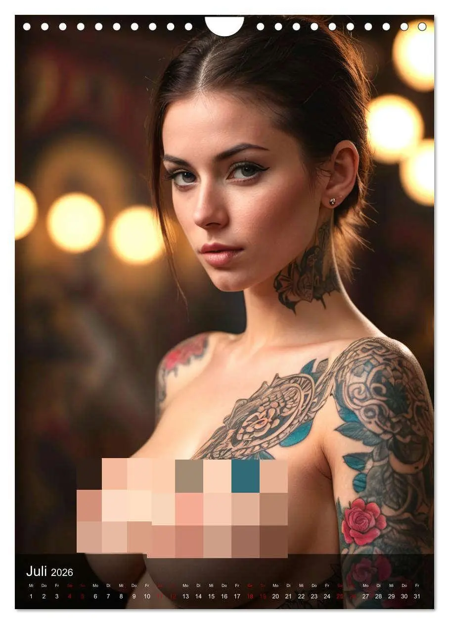 Bild: 9783516271744 | Tattoo Queens (Wandkalender 2026 DIN A4 hoch), CALVENDO Monatskalender