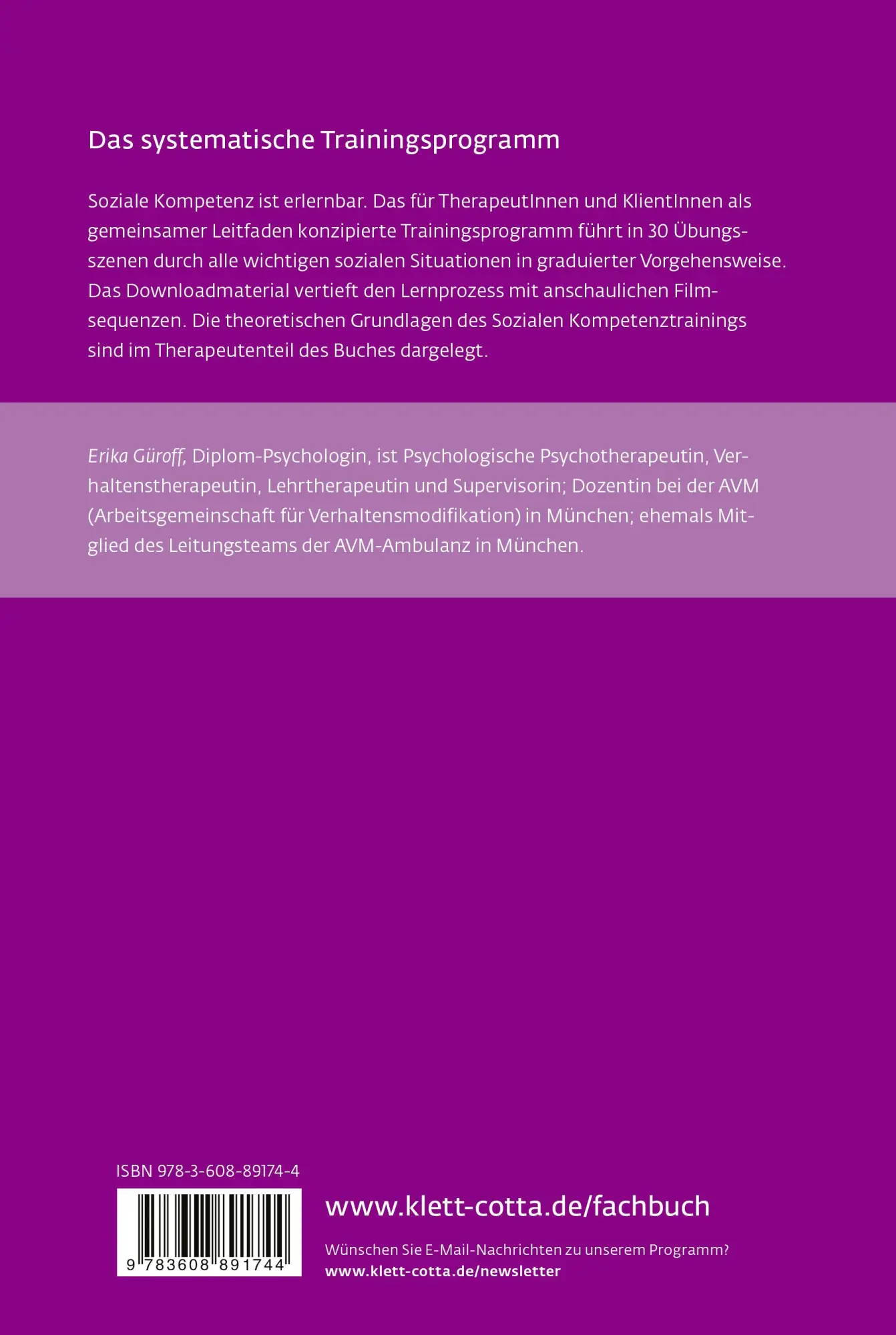 Rückseite: 9783608891744 | Selbstsicherheit und soziale Kompetenz | Erika Güroff | Taschenbuch