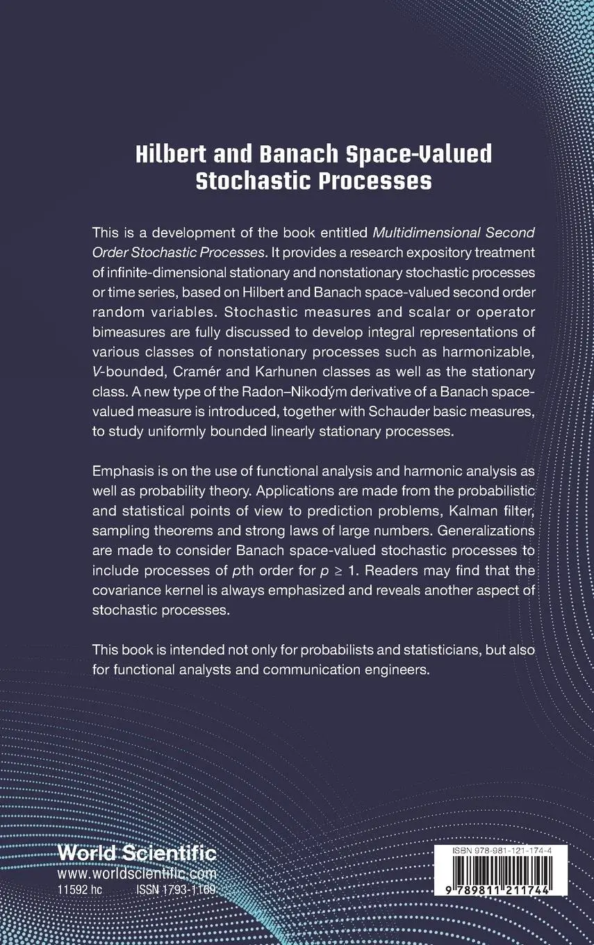 Rückseite: 9789811211744 | HILBERT AND BANACH SPACE-VALUED STOCHASTIC PROCESSES | Kakihara | Buch