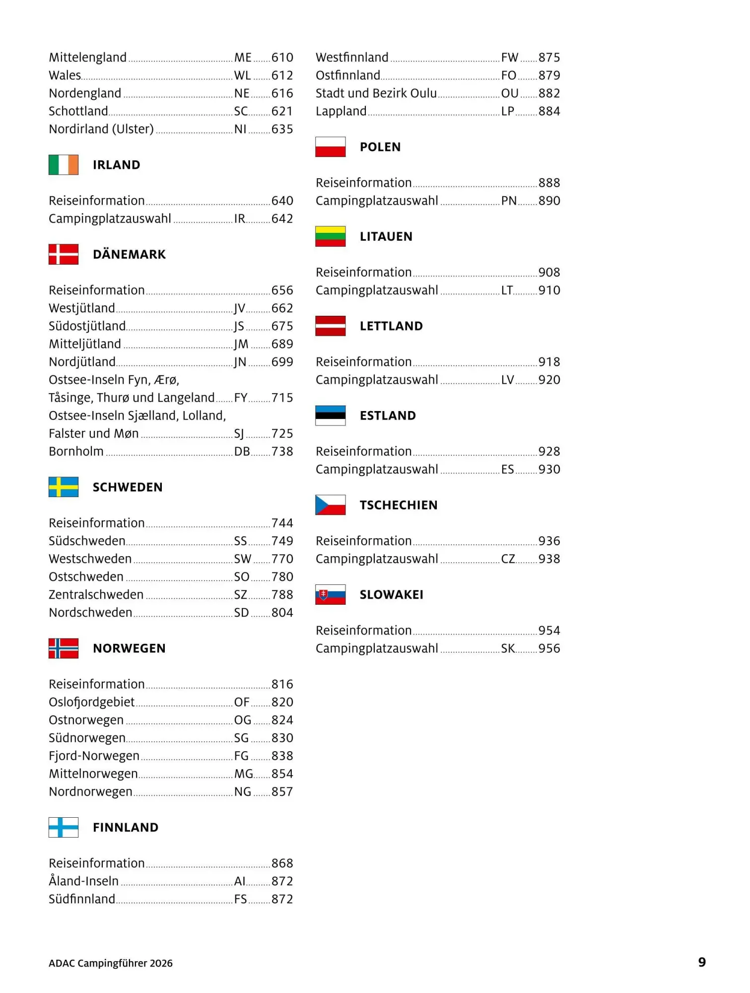 Bild: 9783986451844 | ADAC Campingführer Deutschland/Nordeuropa 2026 | Taschenbuch | 980 S.
