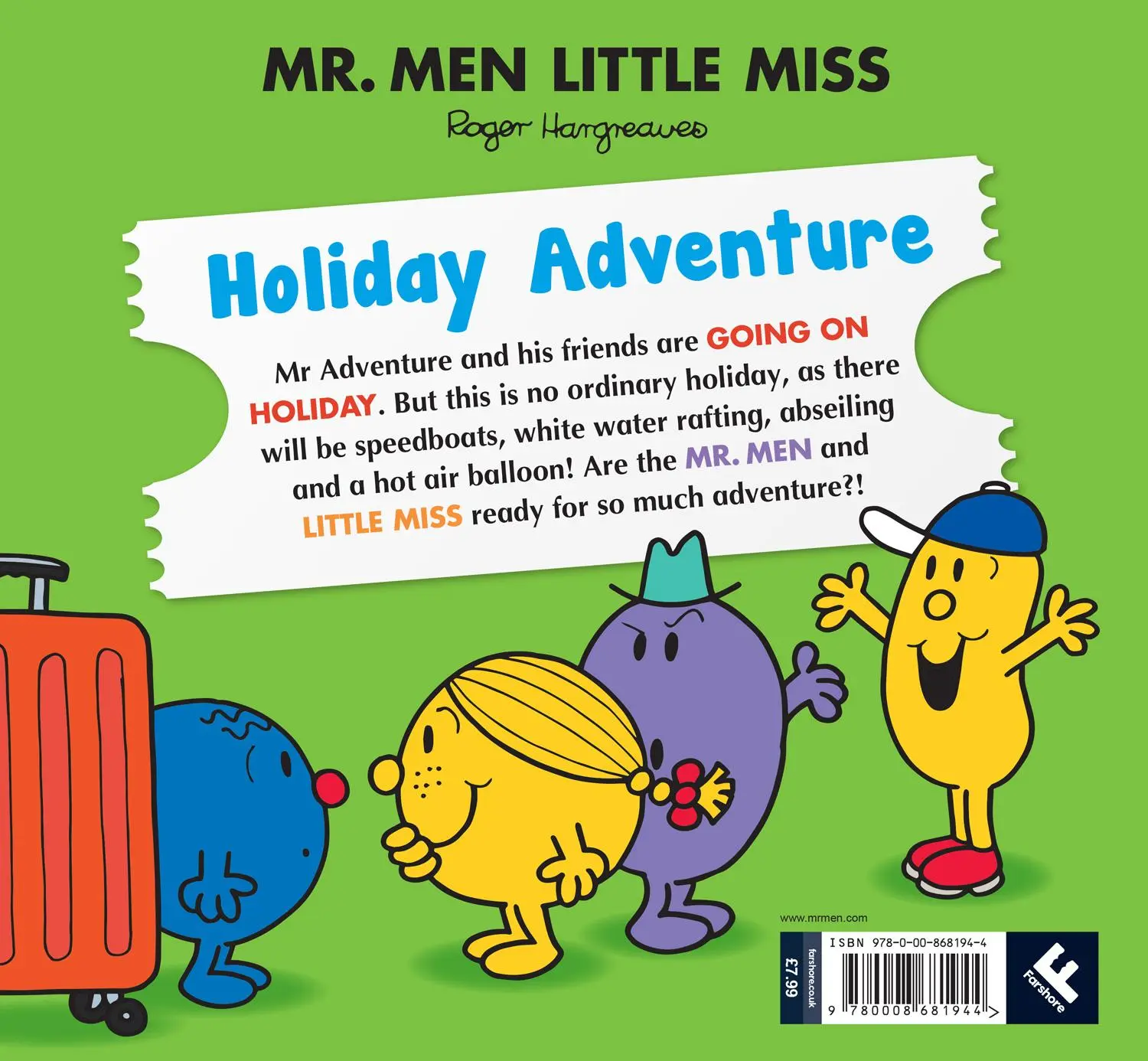 Rückseite: 9780008681944 | Mr. Men Little Miss: Holiday Adventure | Adam Hargreaves | Taschenbuch