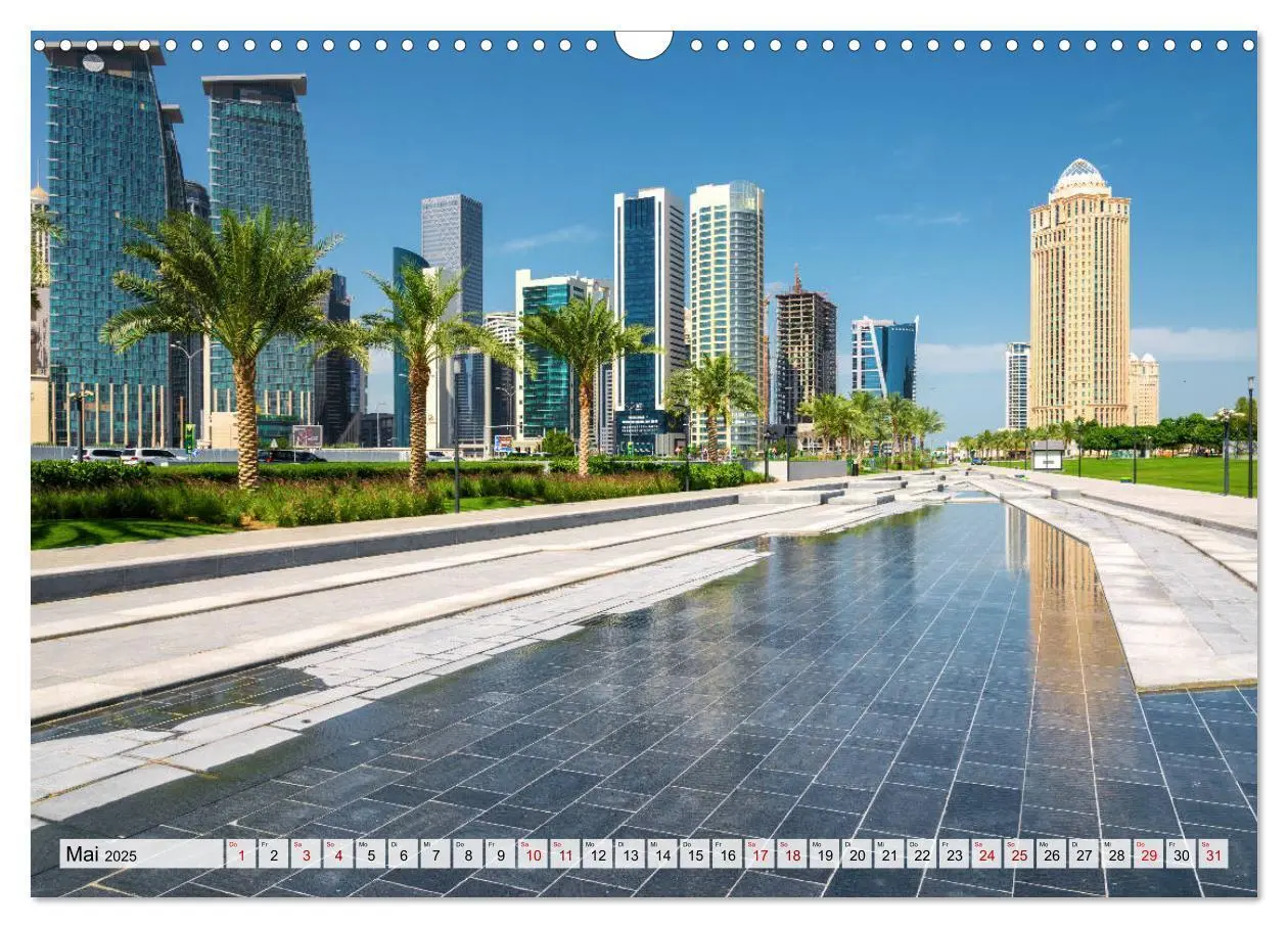 Bild: 9783435141944 | Doha - Hauptstadt von Katar (Wandkalender 2025 DIN A3 quer),...