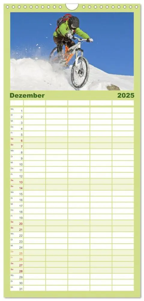 Bild: 9783457091944 | Familienplaner 2025 - Mountainbike - Über Stock und Stein mit 5...