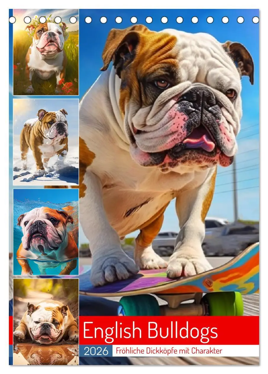 Cover: 9783516321944 | English Bulldogs. Fröhliche Dickköpfe mit Charakter (Tischkalender...