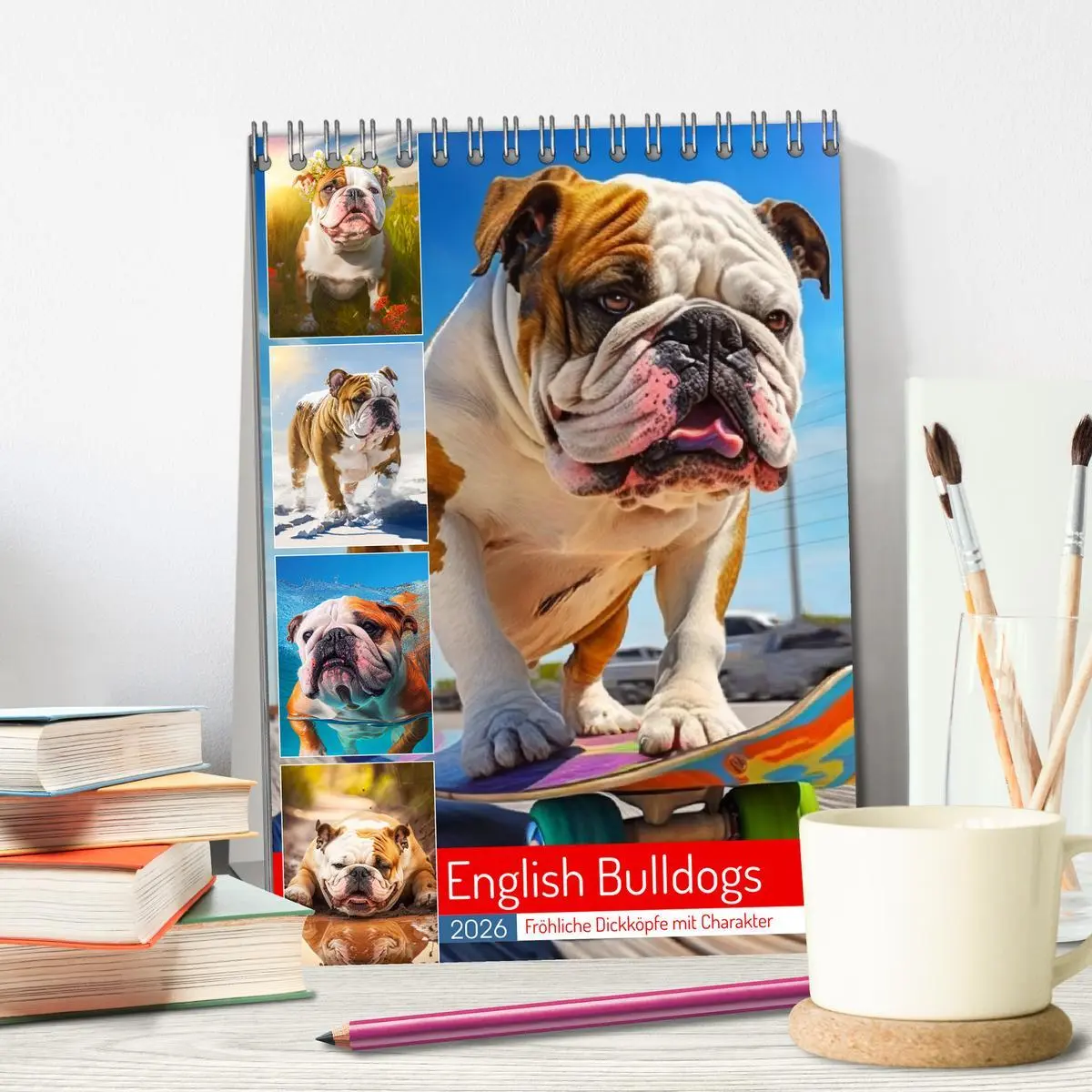 Bild: 9783516321944 | English Bulldogs. Fröhliche Dickköpfe mit Charakter (Tischkalender...