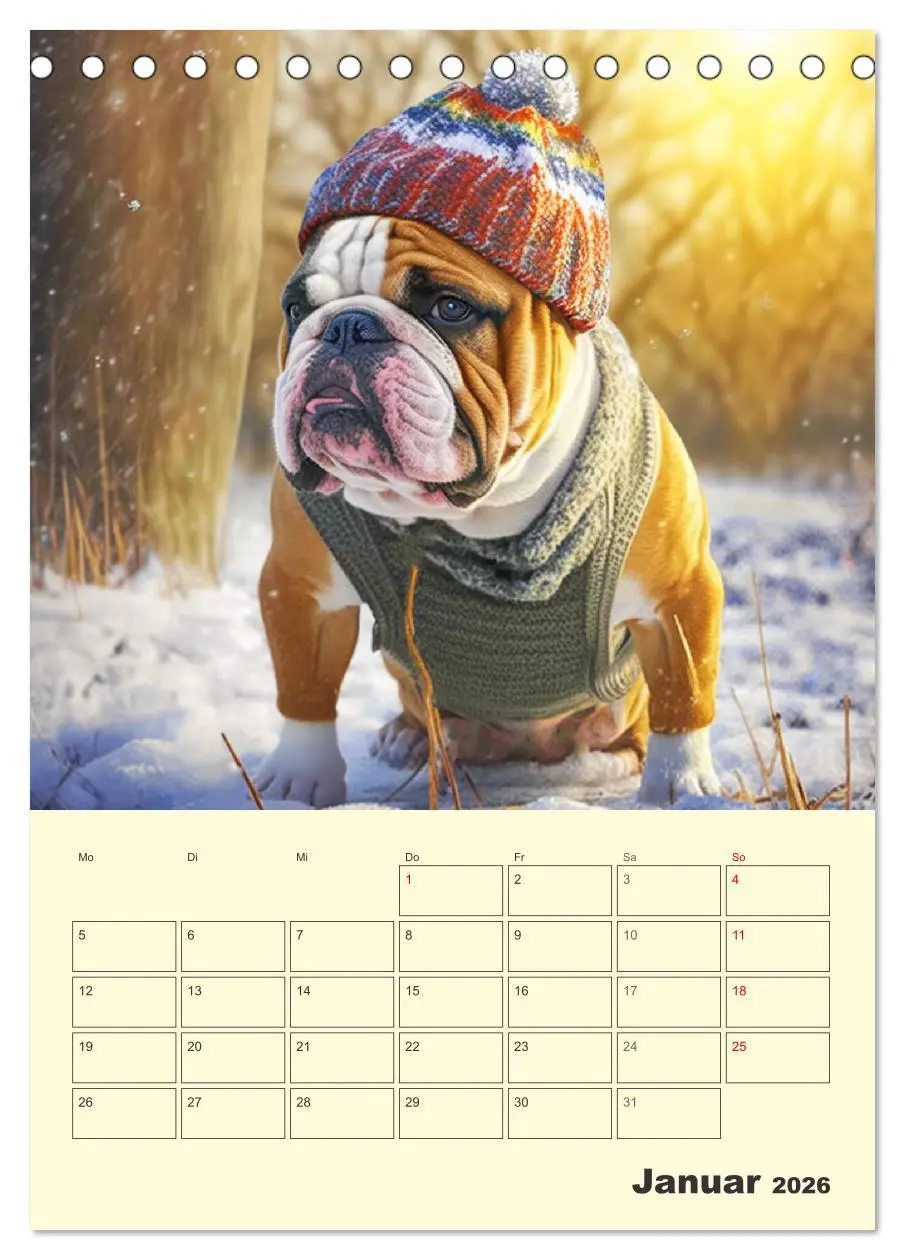 Bild: 9783516321944 | English Bulldogs. Fröhliche Dickköpfe mit Charakter (Tischkalender...