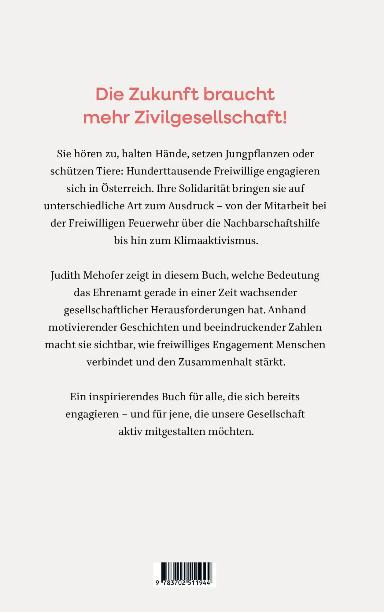 Bild: 9783702511944 | Freiwillige vor! | Die soziale Kraft des Ehrenamts in Österreich