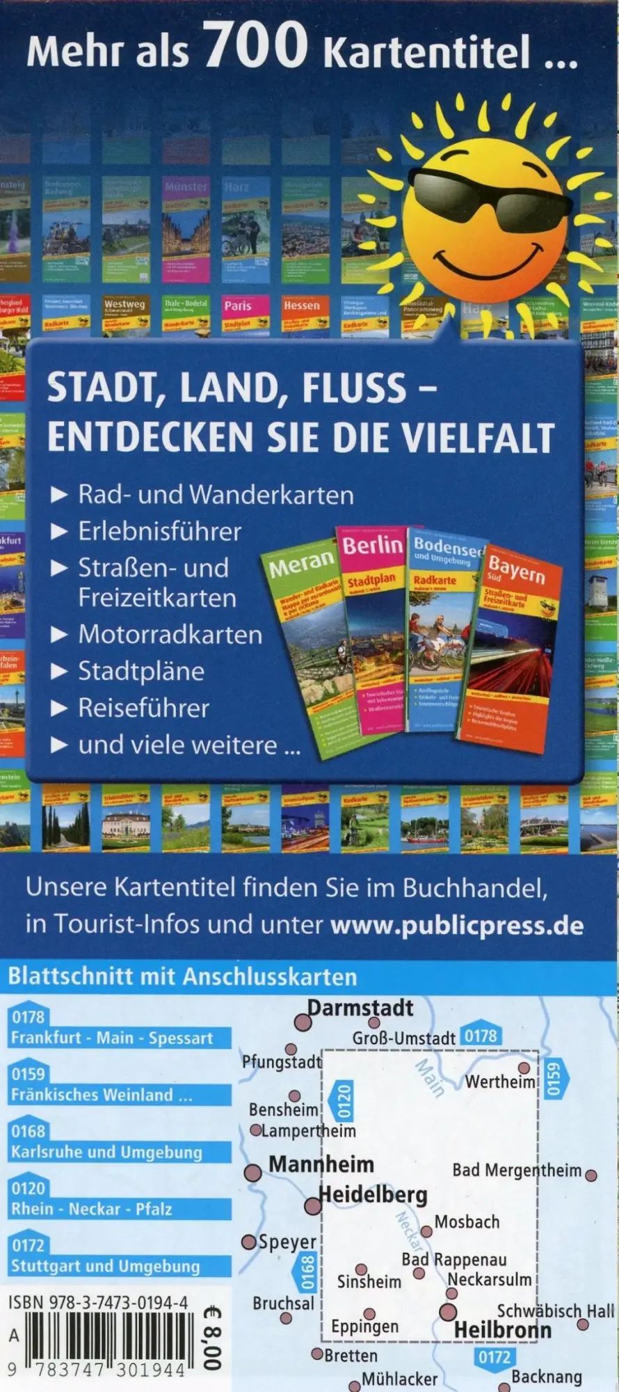 Bild: 9783747301944 | Kraichgau - Neckar - Odenwald 1:100 000 | (Land-)Karte | Radkarte