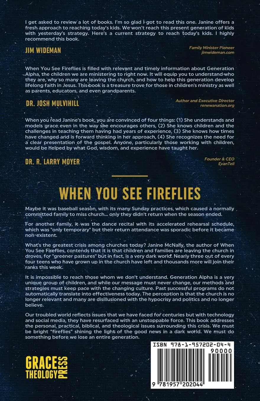 Rückseite: 9781957202044 | When You See Fireflies | Janine McNally | Taschenbuch | Englisch