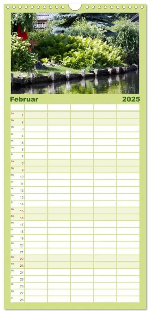 Bild: 9783457122044 | Familienplaner 2025 - Geheimnisvoller Spreewald mit 5 Spalten...