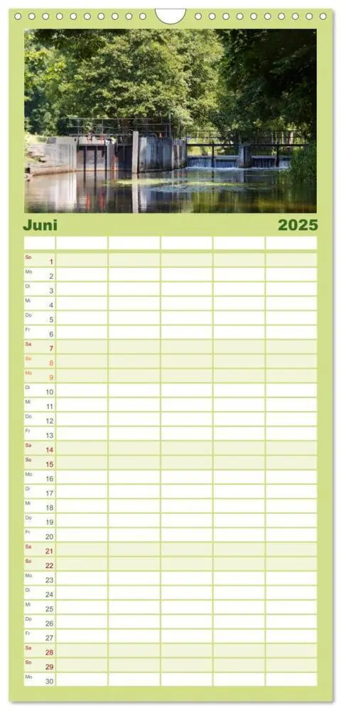 Bild: 9783457122044 | Familienplaner 2025 - Geheimnisvoller Spreewald mit 5 Spalten...