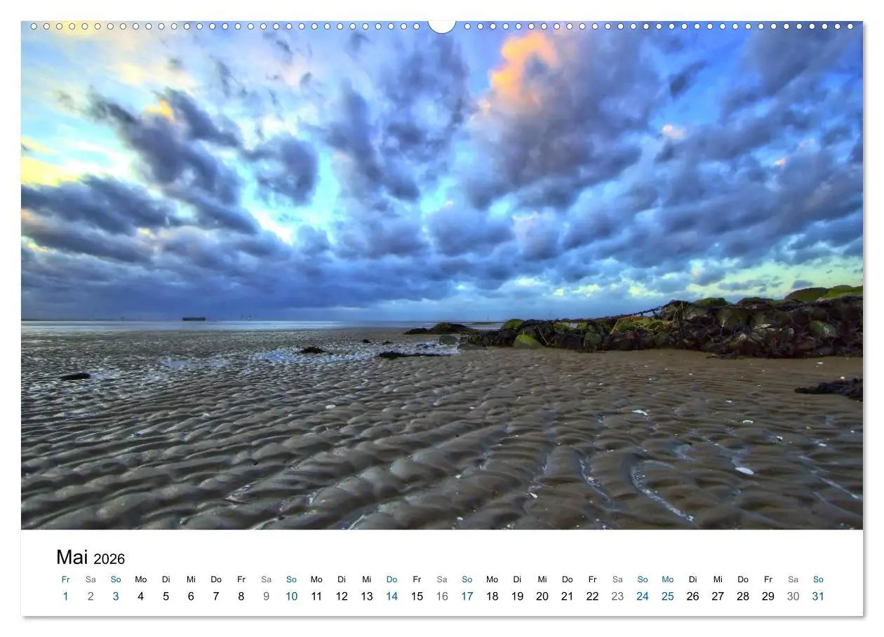 Bild: 9783516072044 | Nordseebad Wremen - Strandimpressionen (Wandkalender 2026 DIN A2...