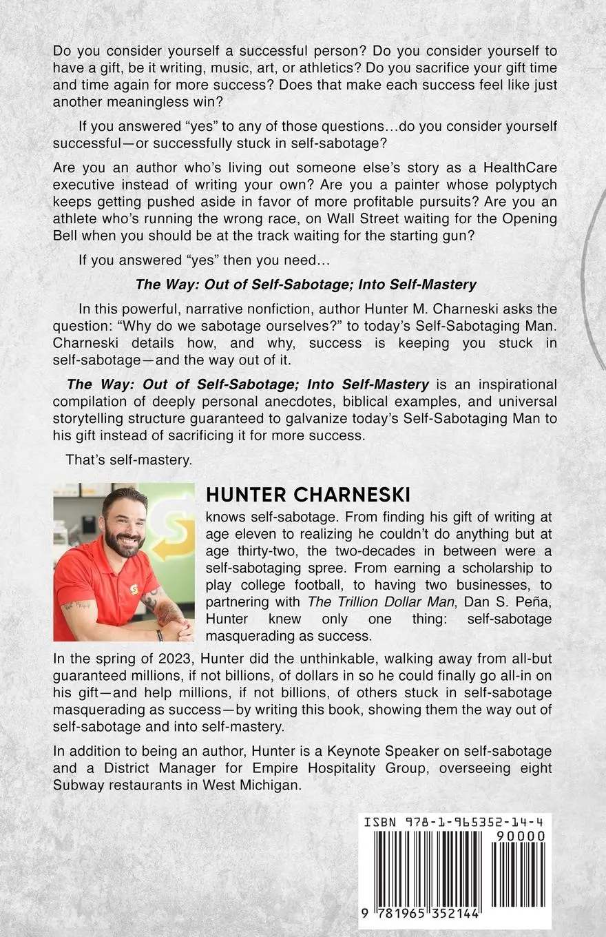 Rückseite: 9781965352144 | The Way | Out of Self-Sabotage; Into Self-Mastery | Hunter Charneski