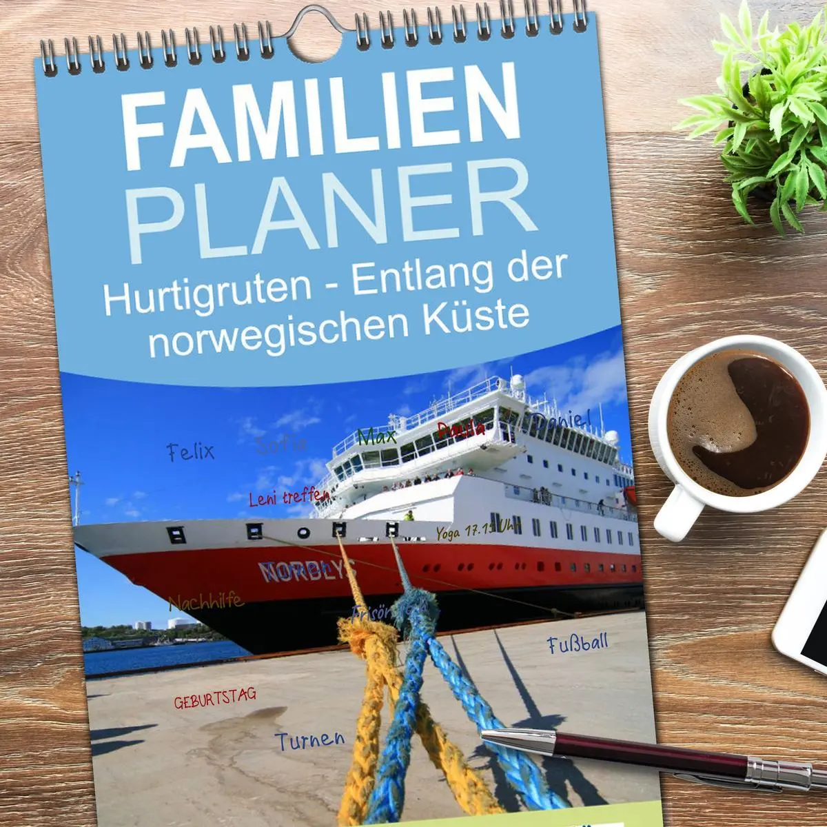 Bild: 9783516512144 | Familienplaner 2026 - Hurtigruten - Entlang der norwegischen Küste...