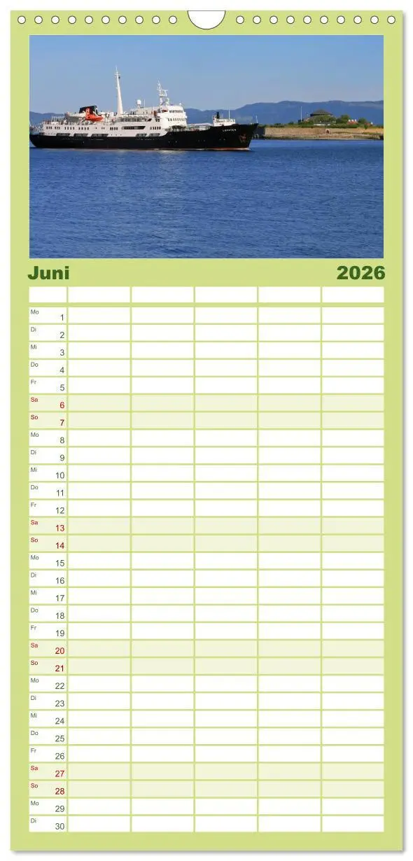 Bild: 9783516512144 | Familienplaner 2026 - Hurtigruten - Entlang der norwegischen Küste...