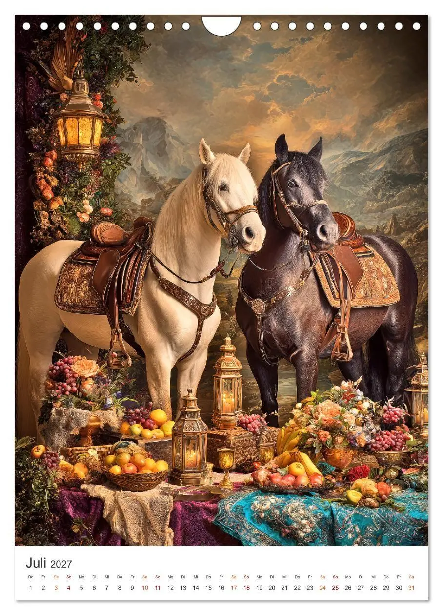 Bild: 9783516752144 | Edle Pferde (Wandkalender 2027 DIN A4 hoch), CALVENDO Monatskalender