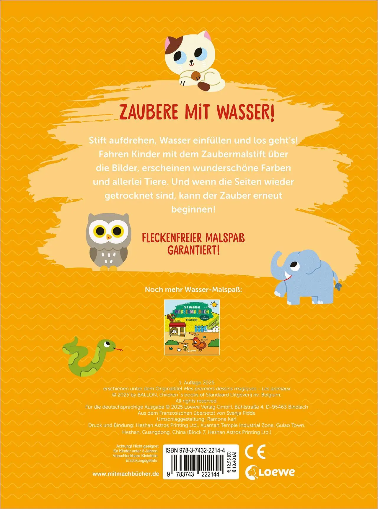 Bild: 9783743222144 | Das magische Wassermalbuch - Tiere | Svenja Pidde | Buch | 14 S.
