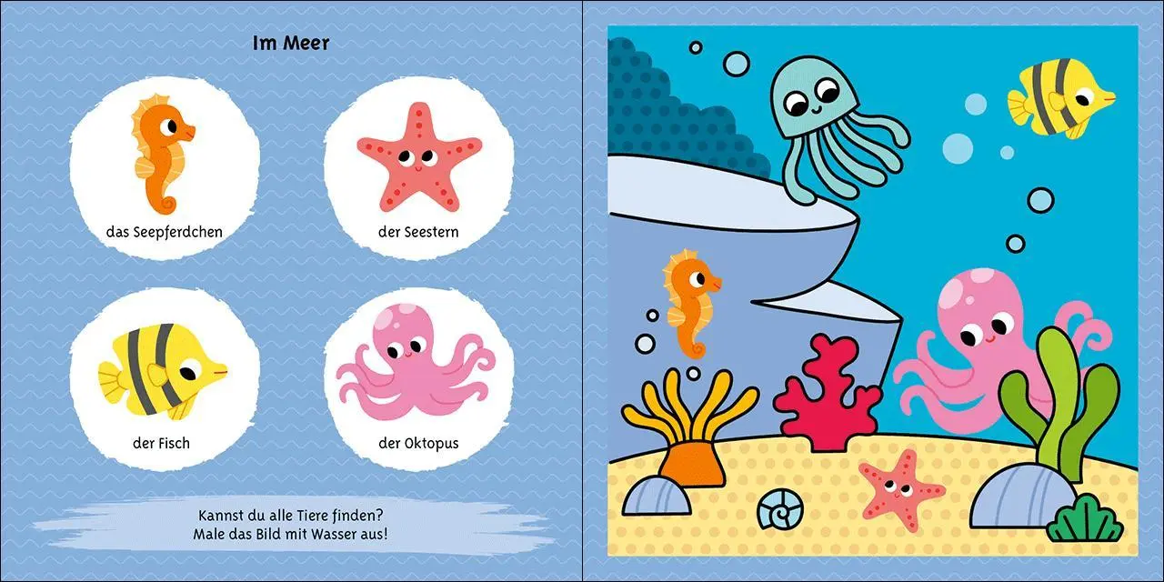 Bild: 9783743222144 | Das magische Wassermalbuch - Tiere | Svenja Pidde | Buch | 14 S.