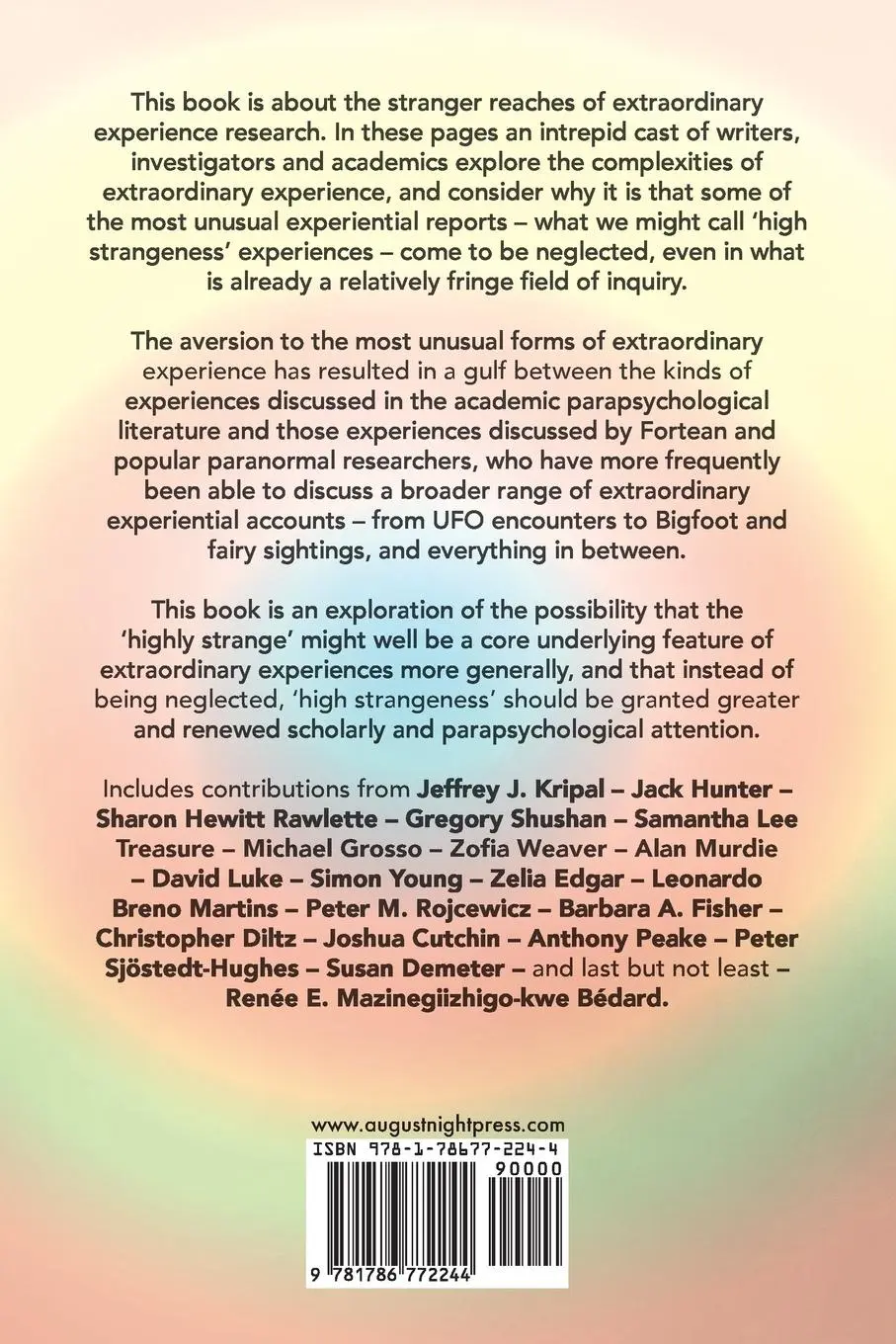 Rückseite: 9781786772244 | Deep Weird | The Varieties of High Strangeness Experience | Hunter
