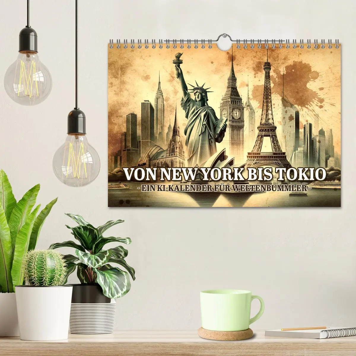 Bild: 9783457342244 | Von New York bis Tokio - Ein KI-Kalender für Weltenbummler...
