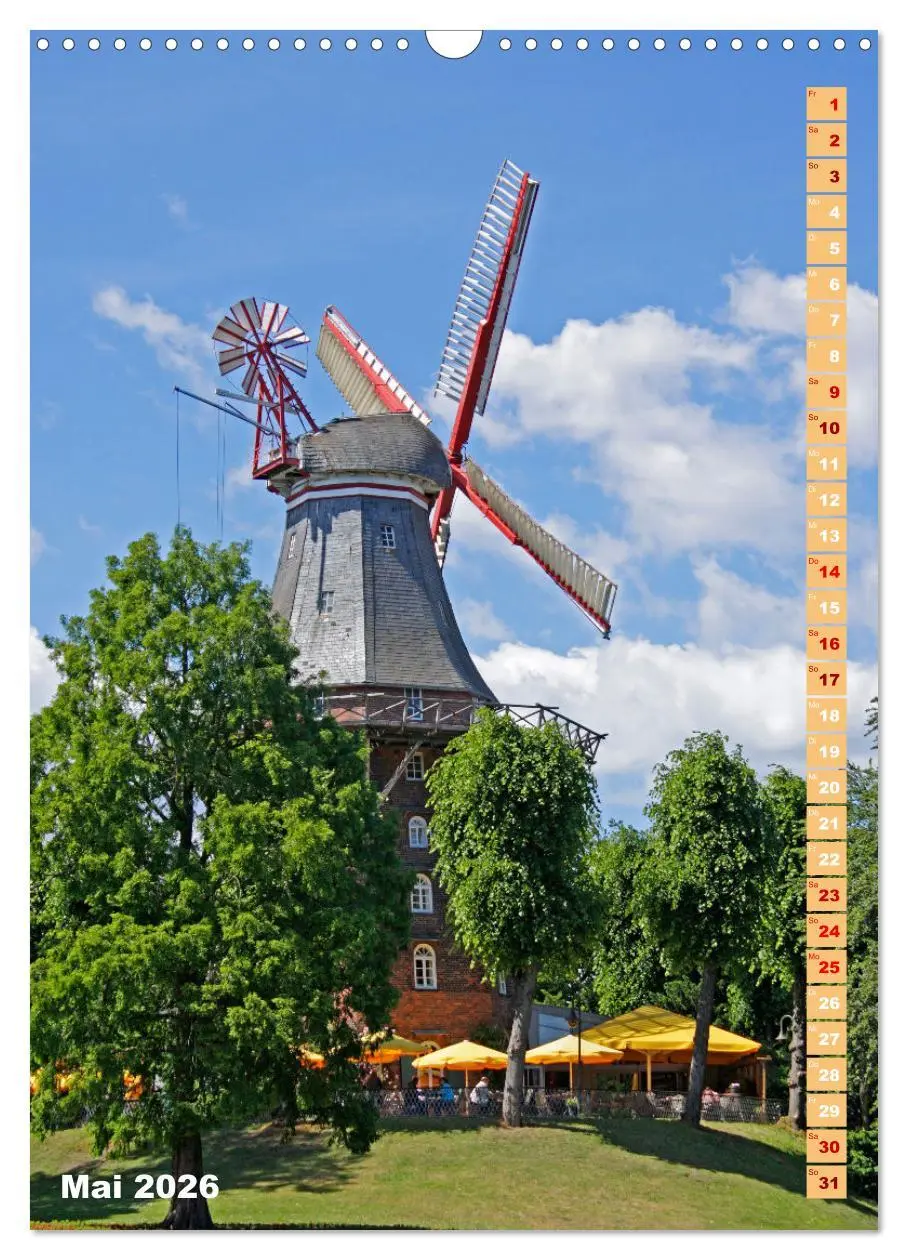 Bild: 9783516362244 | Deutschlands historische Windmühlen (Wandkalender 2026 DIN A3...