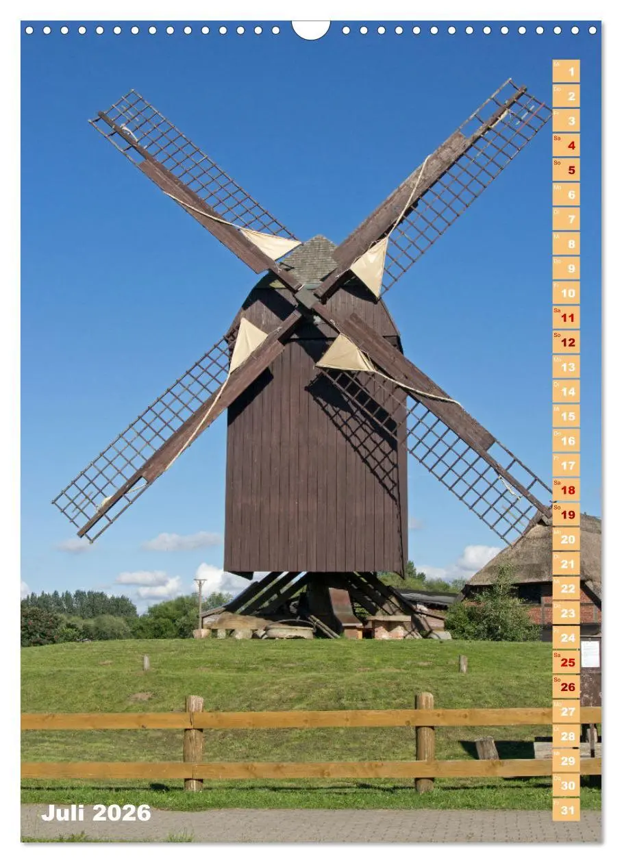 Bild: 9783516362244 | Deutschlands historische Windmühlen (Wandkalender 2026 DIN A3...