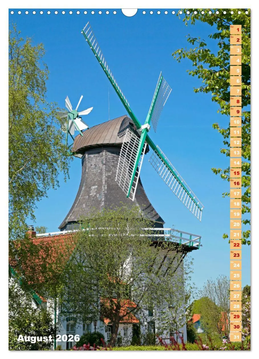 Bild: 9783516362244 | Deutschlands historische Windmühlen (Wandkalender 2026 DIN A3...