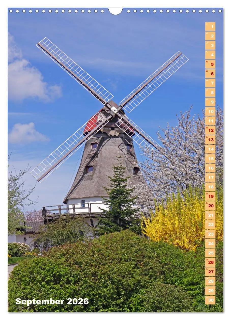 Bild: 9783516362244 | Deutschlands historische Windmühlen (Wandkalender 2026 DIN A3...