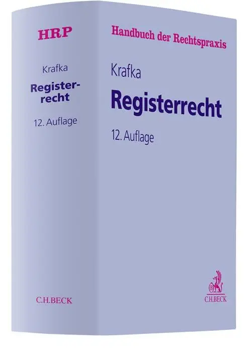 Cover: 9783406772344 | Registerrecht | Alexander Krafka (u. a.) | Buch | XLVIII | Deutsch