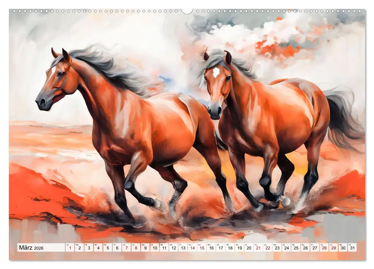 Bild: 9783457262344 | Jahr des Pferdes - Der unbezähmbare Geist der Pferde (Wandkalender...