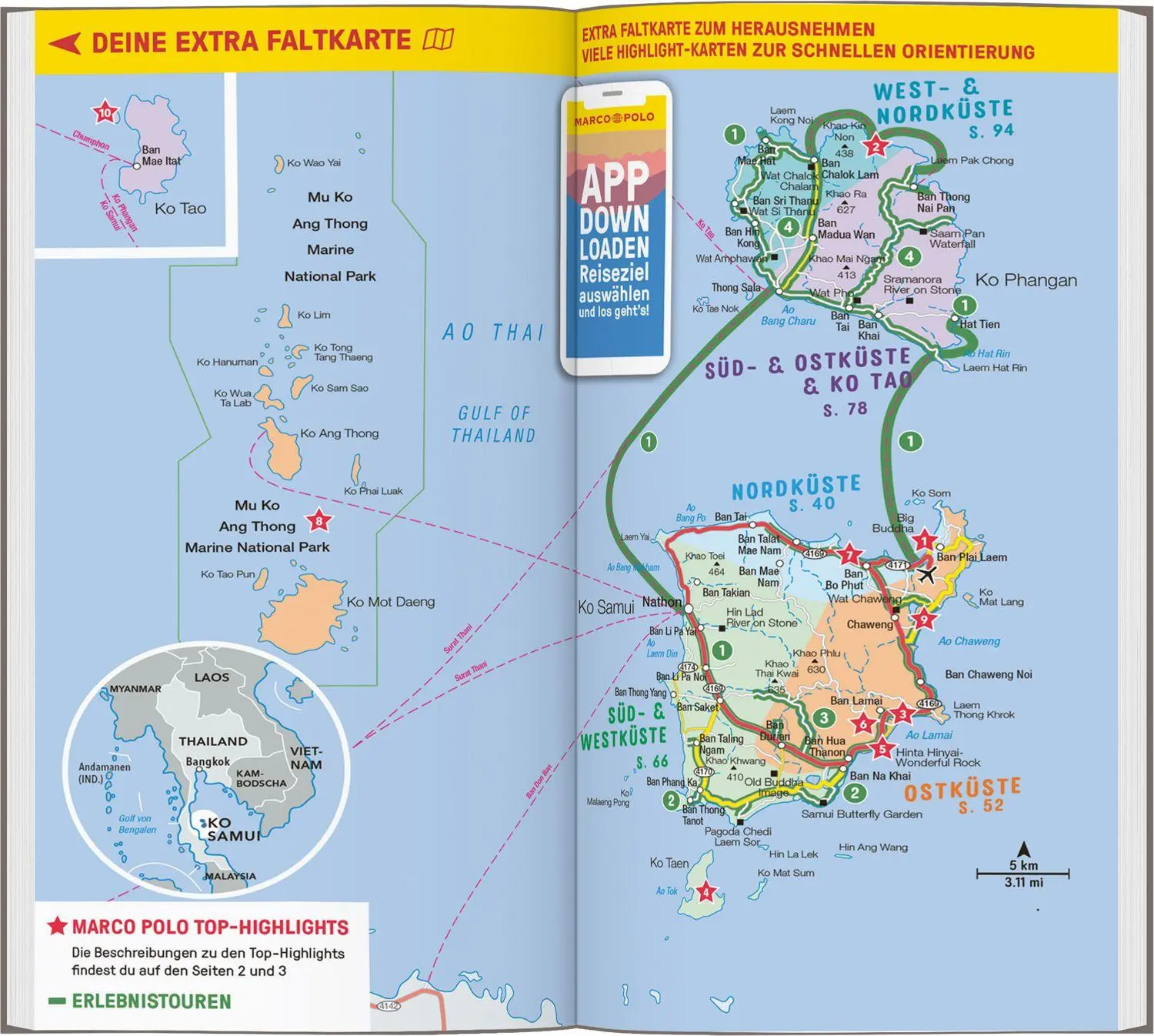 Bild: 9783829742344 | MARCO POLO Reiseführer Ko Samui, Ko Phangan | Wilfried Hahn (u. a.)