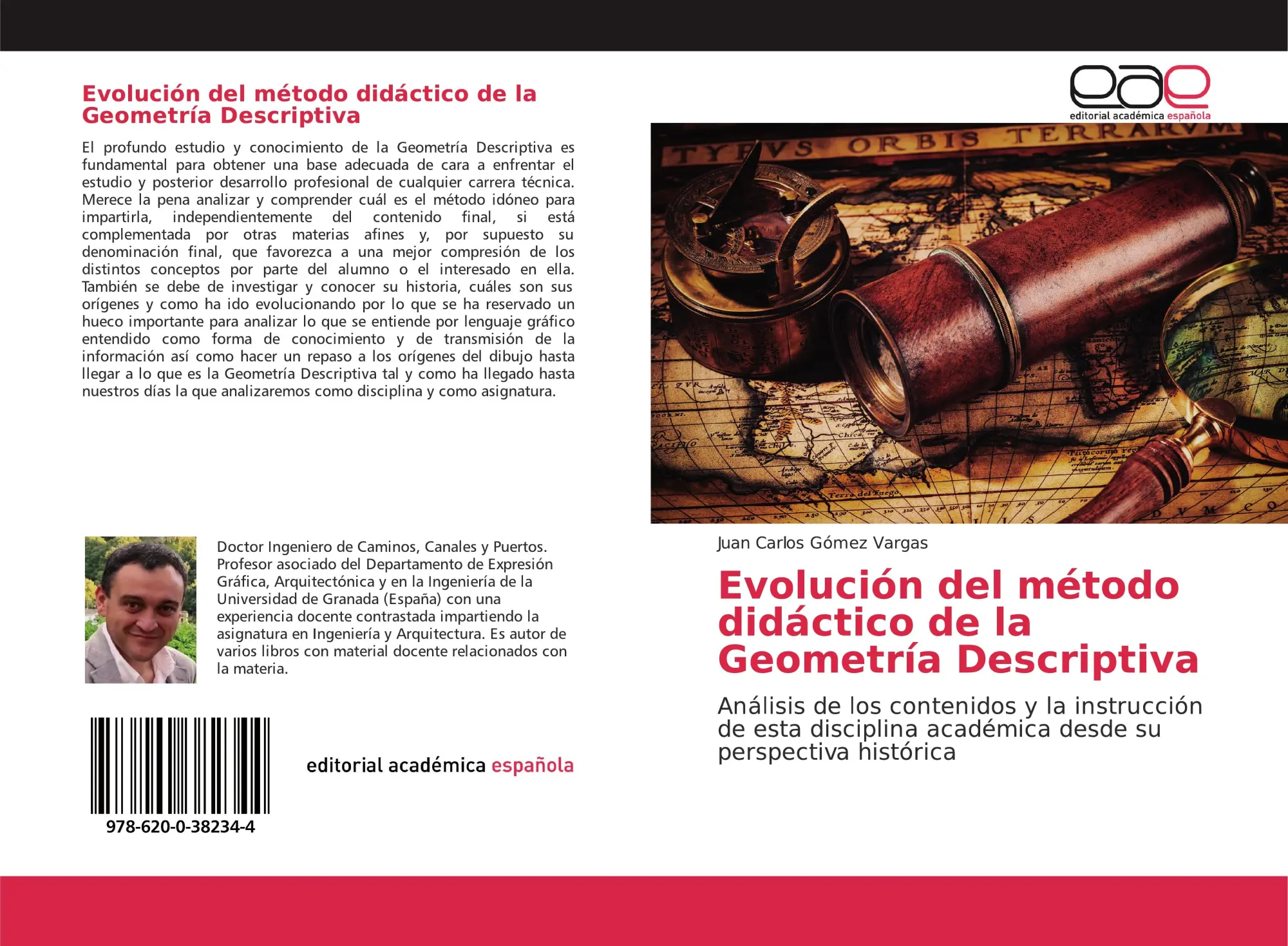 Cover: 9786200382344 | Evolución del método didáctico de la Geometría Descriptiva | Vargas