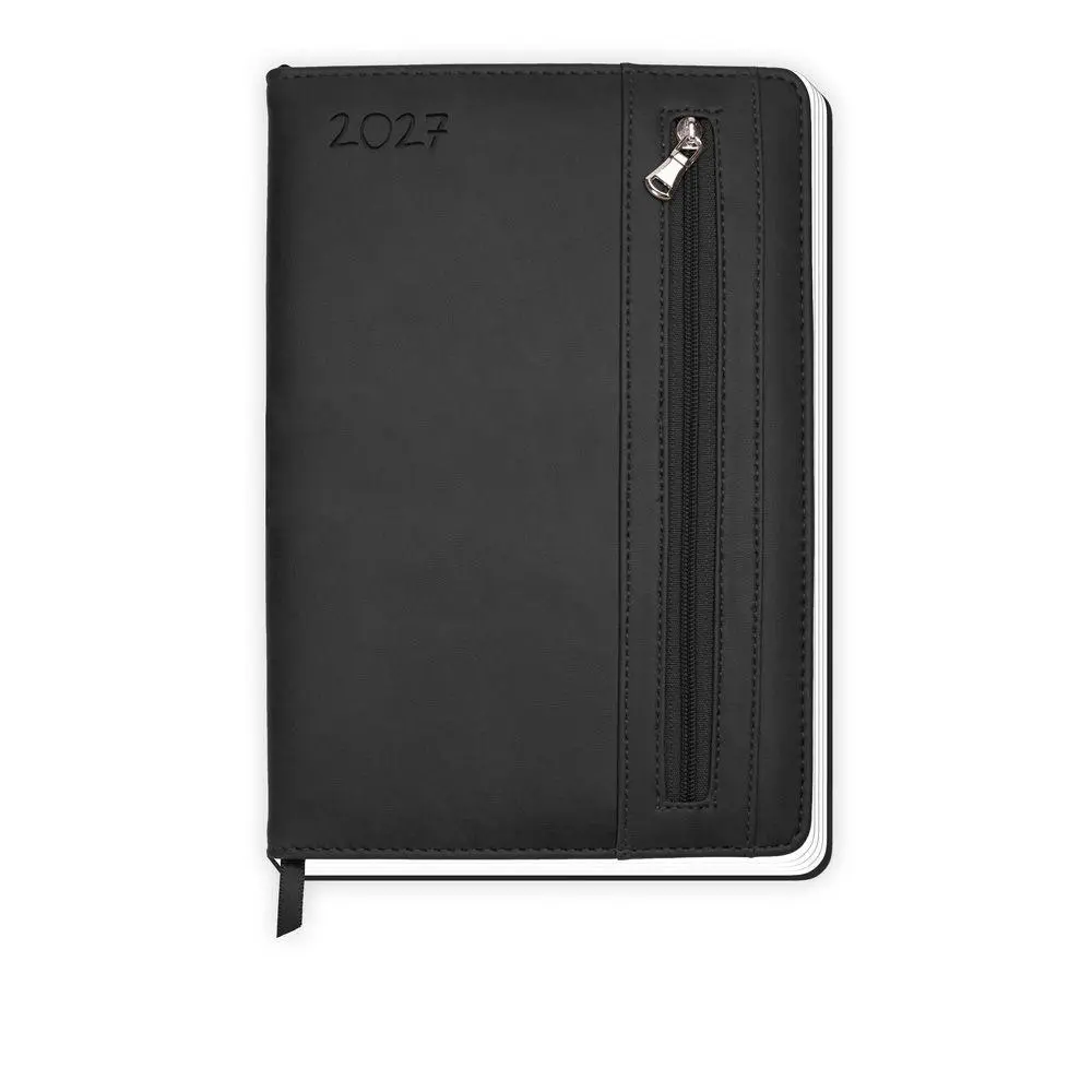 Cover: 4251901512444 | TRÖTSCH - Wochenplaner A5 mit Tasche Schwarz 2027 | Taschenkalender