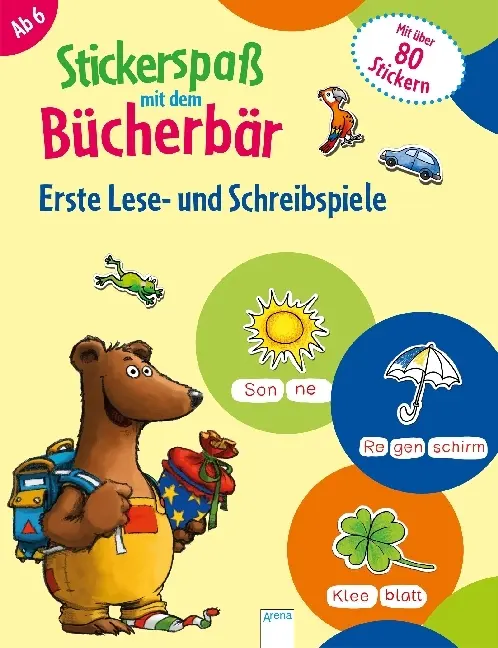 Cover: 9783401712444 | Stickerspaß mit dem Bücherbär. Erste Lese- und Schreibspiele | Reimers