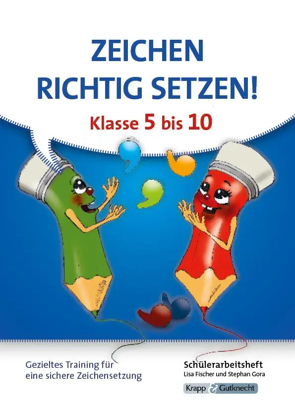 Cover: 9783946482444 | Richtige Zeichensetzung in 5 bis 10 - Schülerarbeitsheft | Gora | Buch