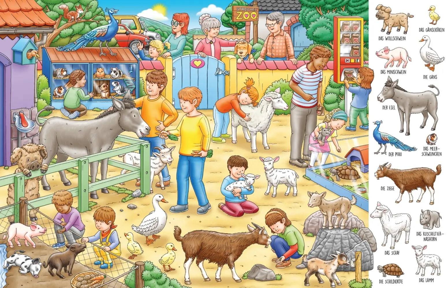 Bild: 9783985852444 | Erste Wörter Wimmelbuch Tiere | Max Walther | Buch | 14 S. | Deutsch