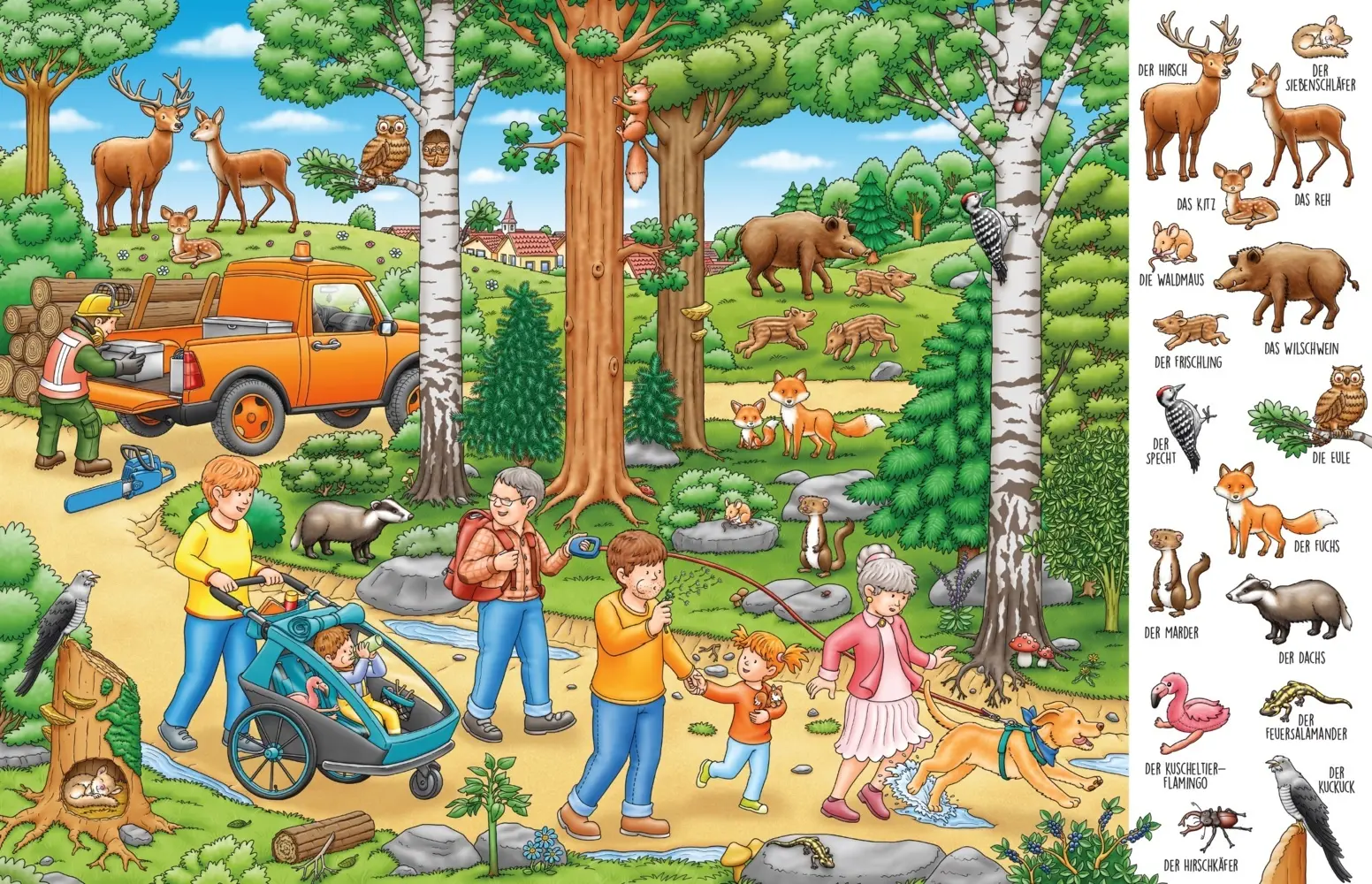 Bild: 9783985852444 | Erste Wörter Wimmelbuch Tiere | Max Walther | Buch | 14 S. | Deutsch