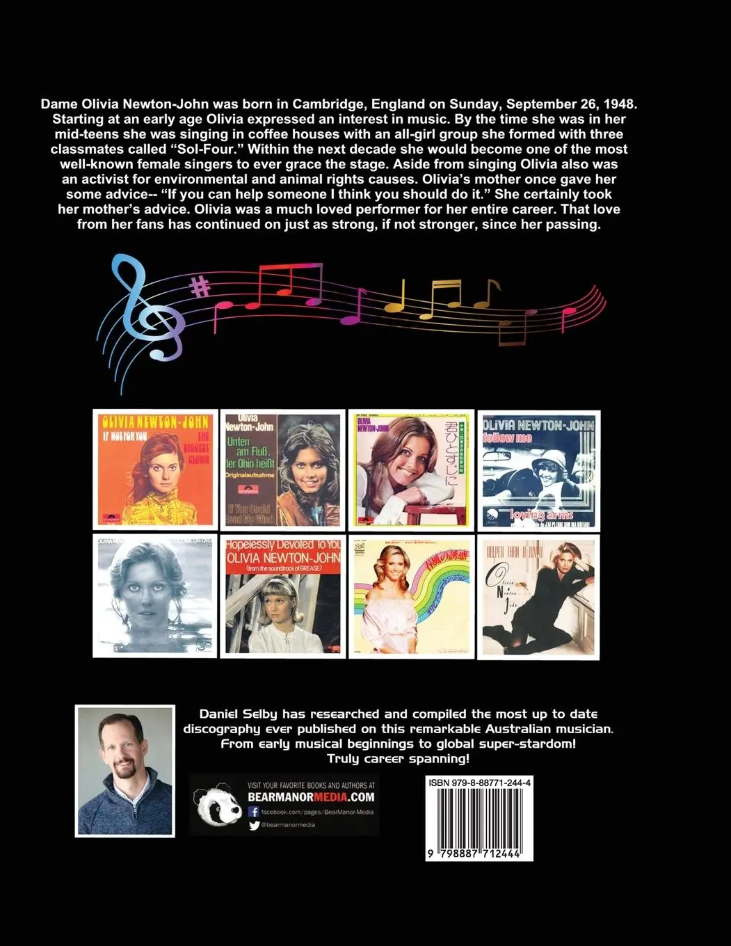 Rückseite: 9798887712444 | The Complete Olivia Newton-John Illustrated Discography | Daniel Selby