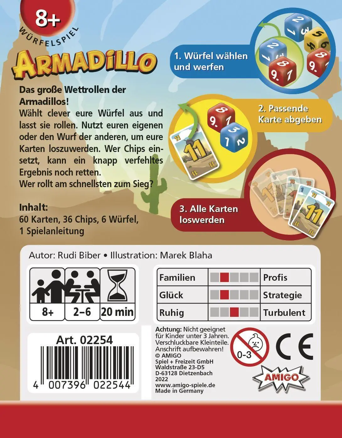 Bild: 4007396022544 | Armadillo | AMIGO - Kartenspiel | AMIGO Spiel Freizeit | Spiel | 02254