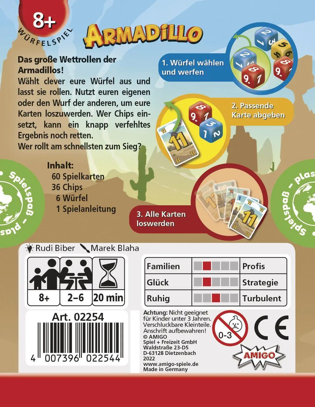 Bild: 4007396022544 | Armadillo | AMIGO - Kartenspiel | AMIGO Spiel Freizeit | Spiel | 02254