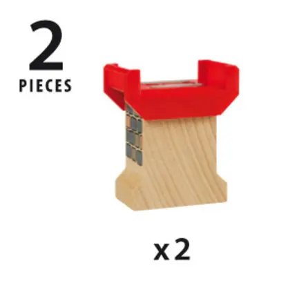 Bild: 7312350332544 | BRIO World - Brückenfundament, 2 Stück | BRIO® | Spiel | In Schachtel