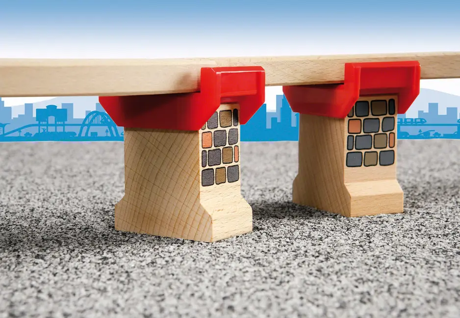 Bild: 7312350332544 | BRIO World - Brückenfundament, 2 Stück | BRIO® | Spiel | In Schachtel
