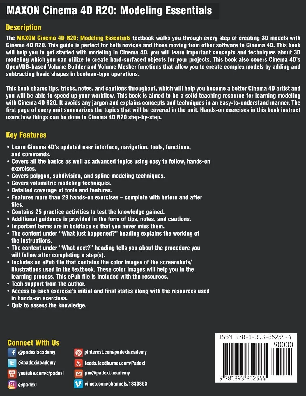 Rückseite: 9781393852544 | MAXON Cinema 4D R20 | Modeling Essentials | Pradeep Mamgain | Buch