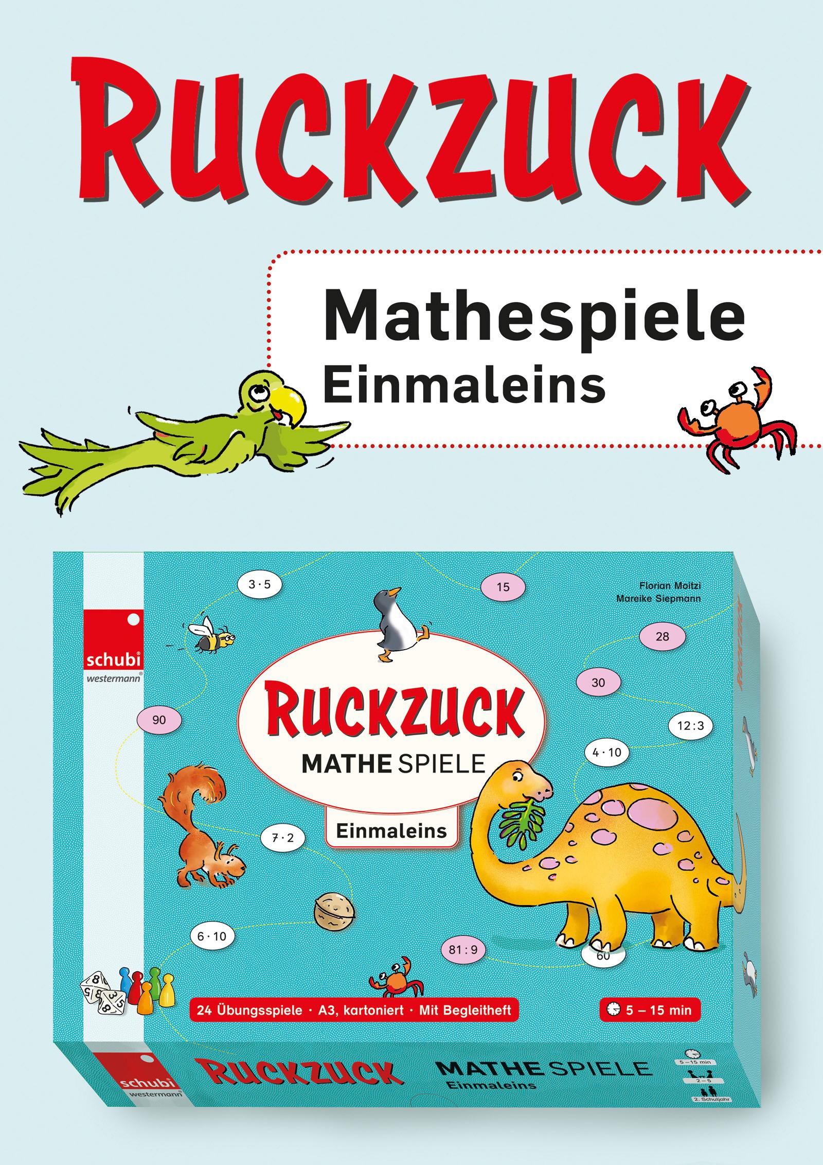 Cover: 9783072102544 | Ruckzuck Mathespiele | Einmaleins | Florian Moitzi | Spiel | Deutsch