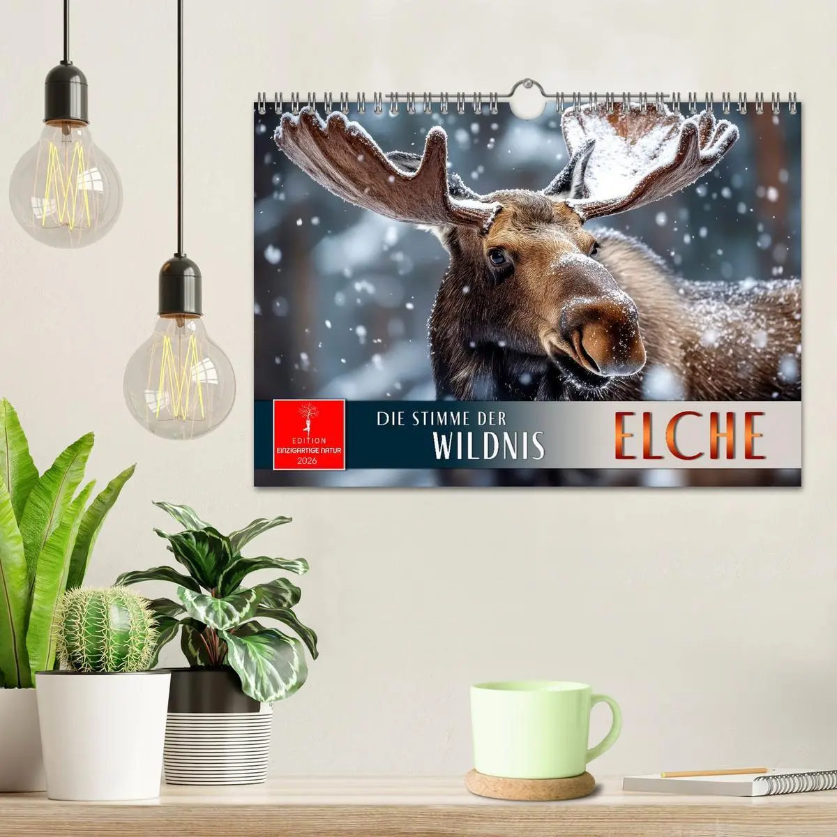 Bild: 9783457312544 | Elche - die Stimme der Wildnis (Wandkalender 2026 DIN A4 quer),...